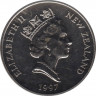 Монета. Новая Зеландия. 5 долларов 1997 год. Крайстчёрч. рев.