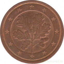 Монета. Германия. 2 цента 2003 год. (A).