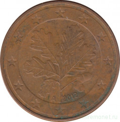 Монета. Германия. 5 центов 2012 год (А).