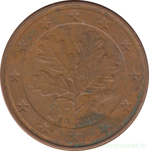 Монета. Германия. 5 центов 2012 год (А).