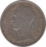 Монета. Бельгийское Конго. 1 франк 1929 год. "DER BELGEN". рев.