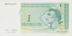 Банкнота. Босния и Герцеговина. 1 конвертируемая марка 1998 год. Тип M.