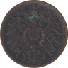 Монета. Германия (Германская империя 1871-1922). 2 пфеннига 1911 год. (A). рев.