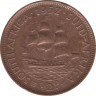 Монета. Южно-Африканская республика (ЮАР). 1/2 пенни 1952 год. ав.