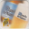 Подставка. Пиво  "Blanche de Namur".(Жёлтая). лиц.