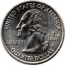 Монета. США. 25 центов 1999-2008 год. Штаты Монетный двор D. Аверс.