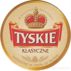 Подставка. Пиво "Tyskie". (Круг). Польша.