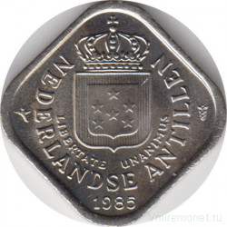 Монета. Нидерландские Антильские острова. 5 центов 1985 год.