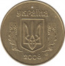  Монета. Украина. 50 копеек 2008 год. ав.
