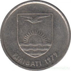 Монета. Кирибати. 5 центов 1979 год. Немагнитная.