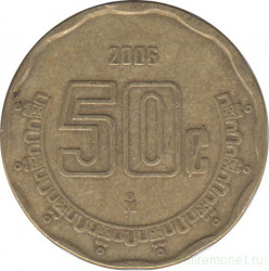 Монета. Мексика. 50 сентаво 2006 год.