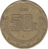 Монета. Мексика. 50 сентаво 2006 год. ав.