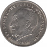 Монета. ФРГ. 2 марки 1976 год. Конрад Аденауэр. Монетный двор - Карлсруэ (G). ав.