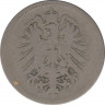 Монета. Германия (Германская империя 1871-1922). 10 пфеннигов 1875 год. (J). рев.
