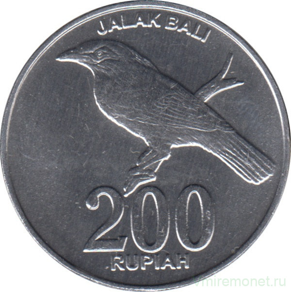 Монета. Индонезия. 200 рупий 2003 год.