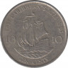 Монета. Восточные Карибские государства. 10 центов 1987 год. ав.