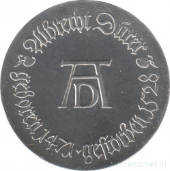 Монета. ГДР. 10 марок 1971 год. 500 лет со дня рождения Альбрехта Дюрера.
