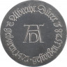 Монета. ГДР. 10 марок 1971 год. 500 лет со дня рождения Альбрехта Дюрера. ав.