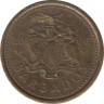 Монета. Барбадос. 5 центов 2008 год. ав.