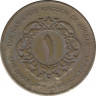 Монета. Иордания. 1 динар 1998 год. ав.