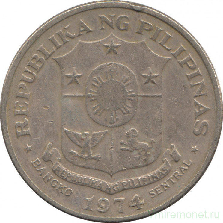 Монета. Филиппины. 1 песо 1974 год.