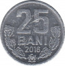 Монета. Молдова. 25 баней 2016 год. ав.