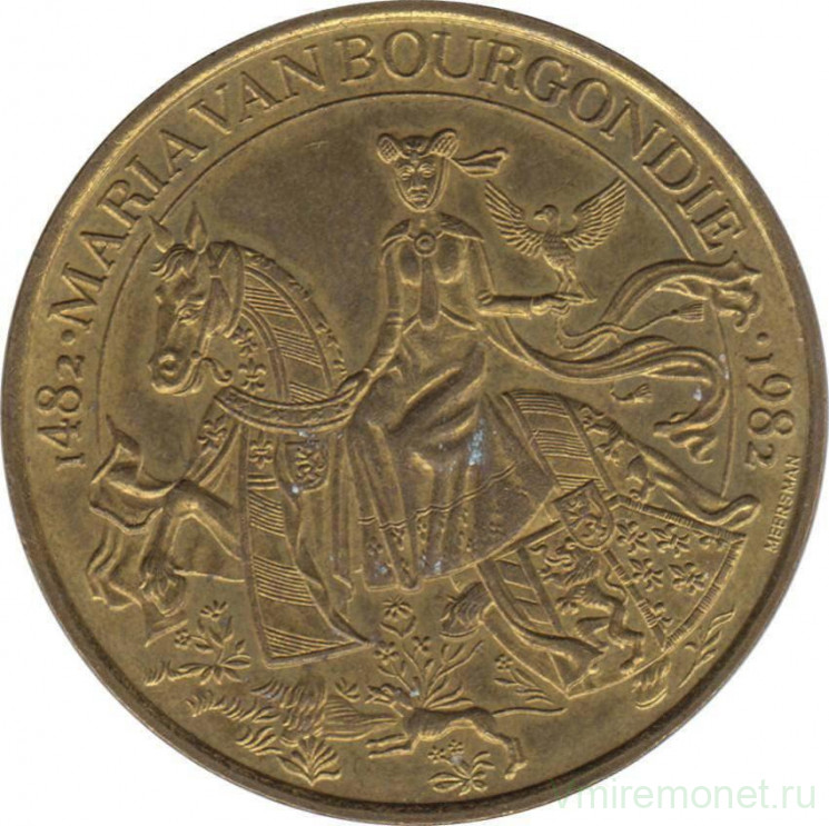 Монетовидный жетон. Бельгия. Брюгге. 50 бургундеров 1982 год.