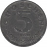 Монета. Австрия. 5 грошей 1950 год. ав.
