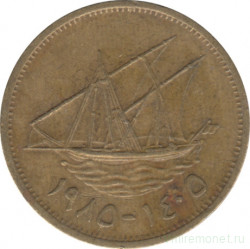 Монета. Кувейт. 5 филсов 1985 год.