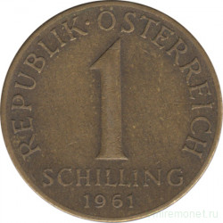 Монета. Австрия. 1 шиллинг 1961 год.