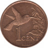 Монета. Тринидад и Тобаго. 1 цент 2009 год. ав.
