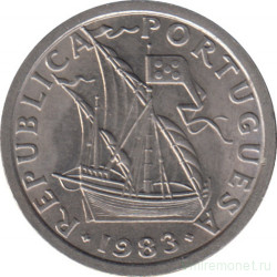 Монета. Португалия. 2,5 эскудо 1983 год.