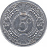 Монета. Нидерландские Антильские острова. 5 центов 1997 год. ав.