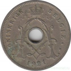Монета. Бельгия. 5 сантимов 1921 год. BELGIE.