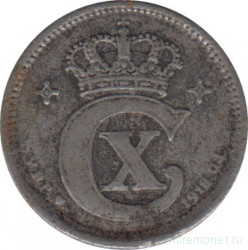 Монета. Дания. 1 эре 1918 год.