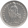 Монета. Швейцария. 1/2 франка 1956 год.