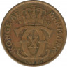Монета. Дания. 1 крона 1925 год. ав.