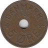 Монета. Дания. 5 эре 1936 год. ав.