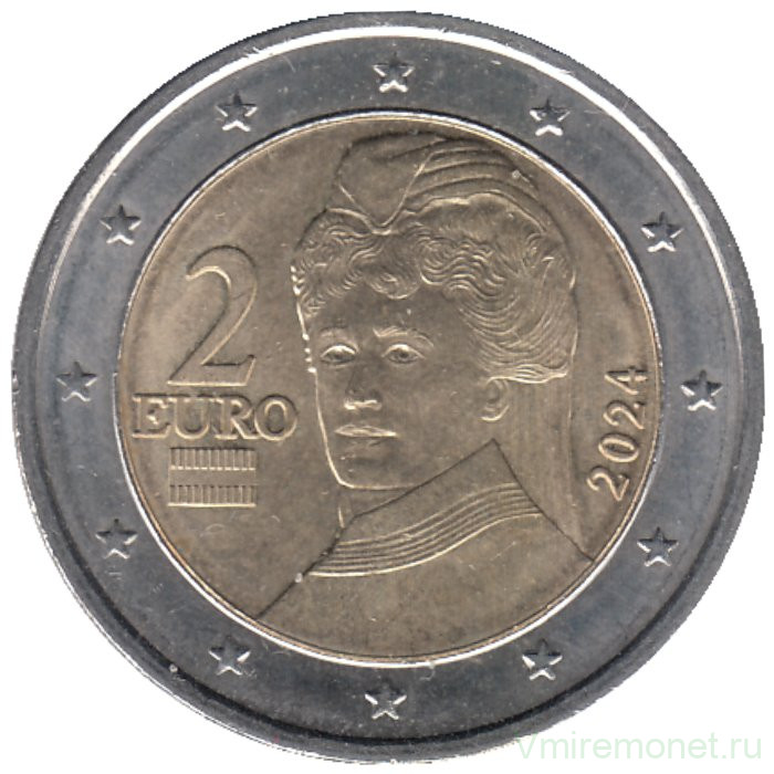 Монета. Австрия. 2 евро 2024 год.