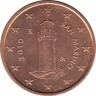 Монета. Сан-Марино. 1 цент 2010 год. ав.