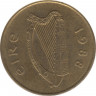 Монета. Ирландия. 20 пенсов 1988 год. ав.