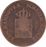 Монета. Ганновер (Германский союз). 2 пфеннига 1835 год. рев.
