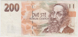 Банкнота. Чехия. 200 крон 1998 год. Тип 19а.