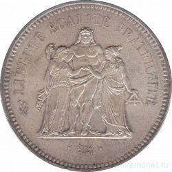 Монета. Франция. 50 франков 1977 год.