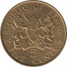 Монета. Кения. 5 центов 1984 год. ав.