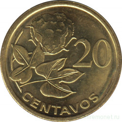 Монета. Мозамбик. 20 сентаво 2006 год.