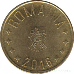 Монета. Румыния. 1 бан 2016 год.