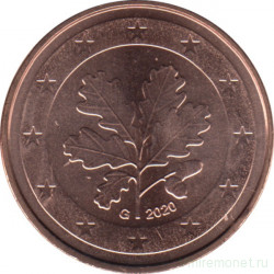 Монета. Германия. 5 центов 2020 год (G).