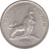 Монета. Австралия. 1 флорин (2 шиллинга) 1954 год. Королевский визит в Австралию. ав.