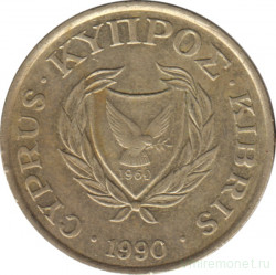 Монета. Кипр. 10 центов 1990 год.